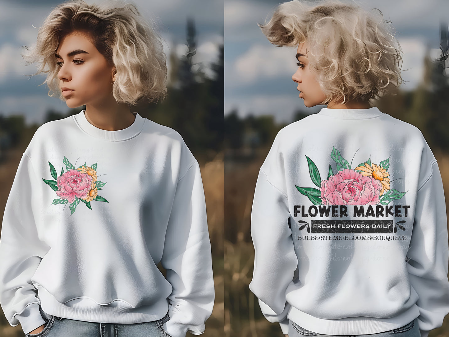 Summer Flower Market PNG