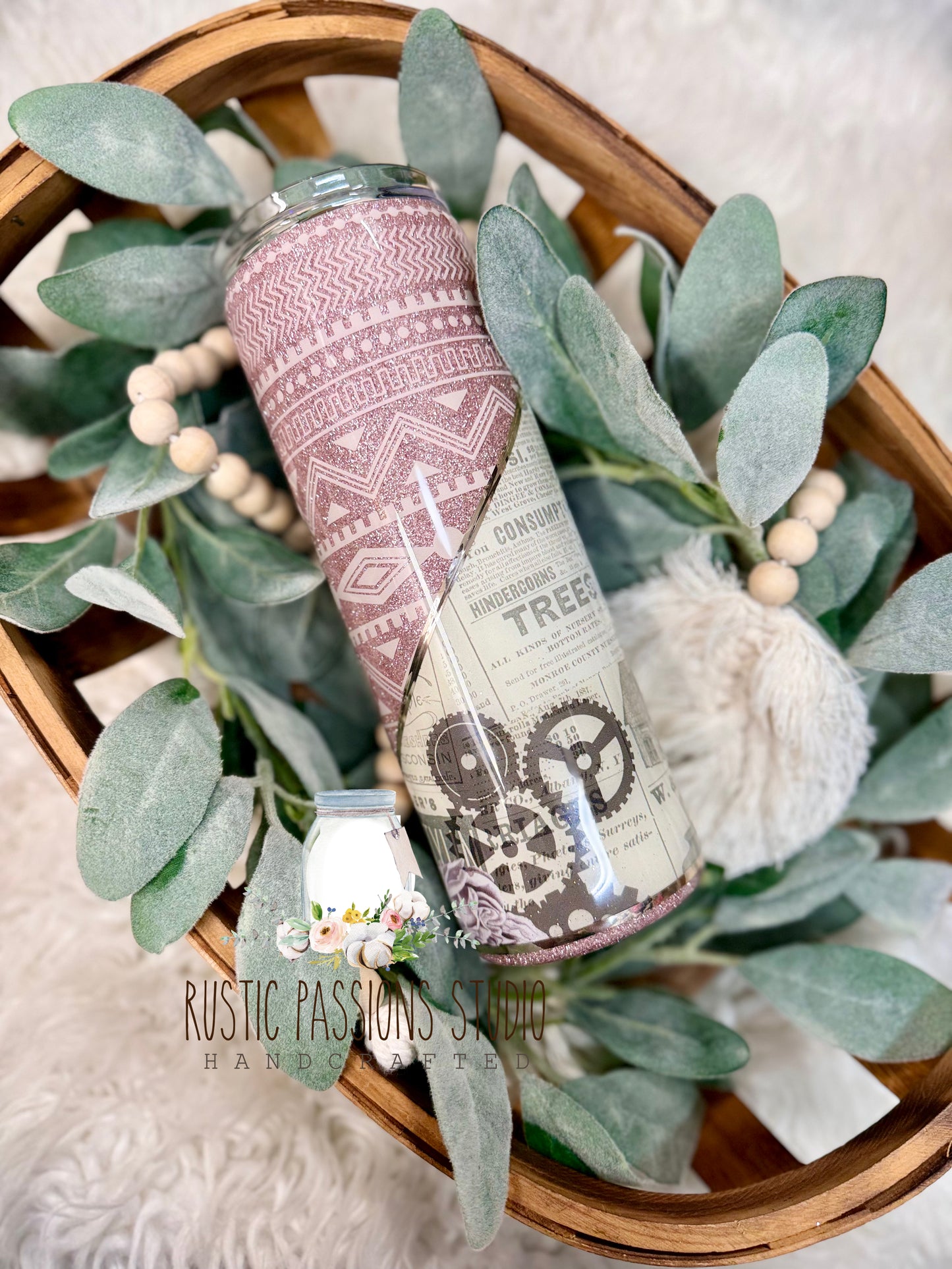 Wild and free steampunk 20 oz tumbler
