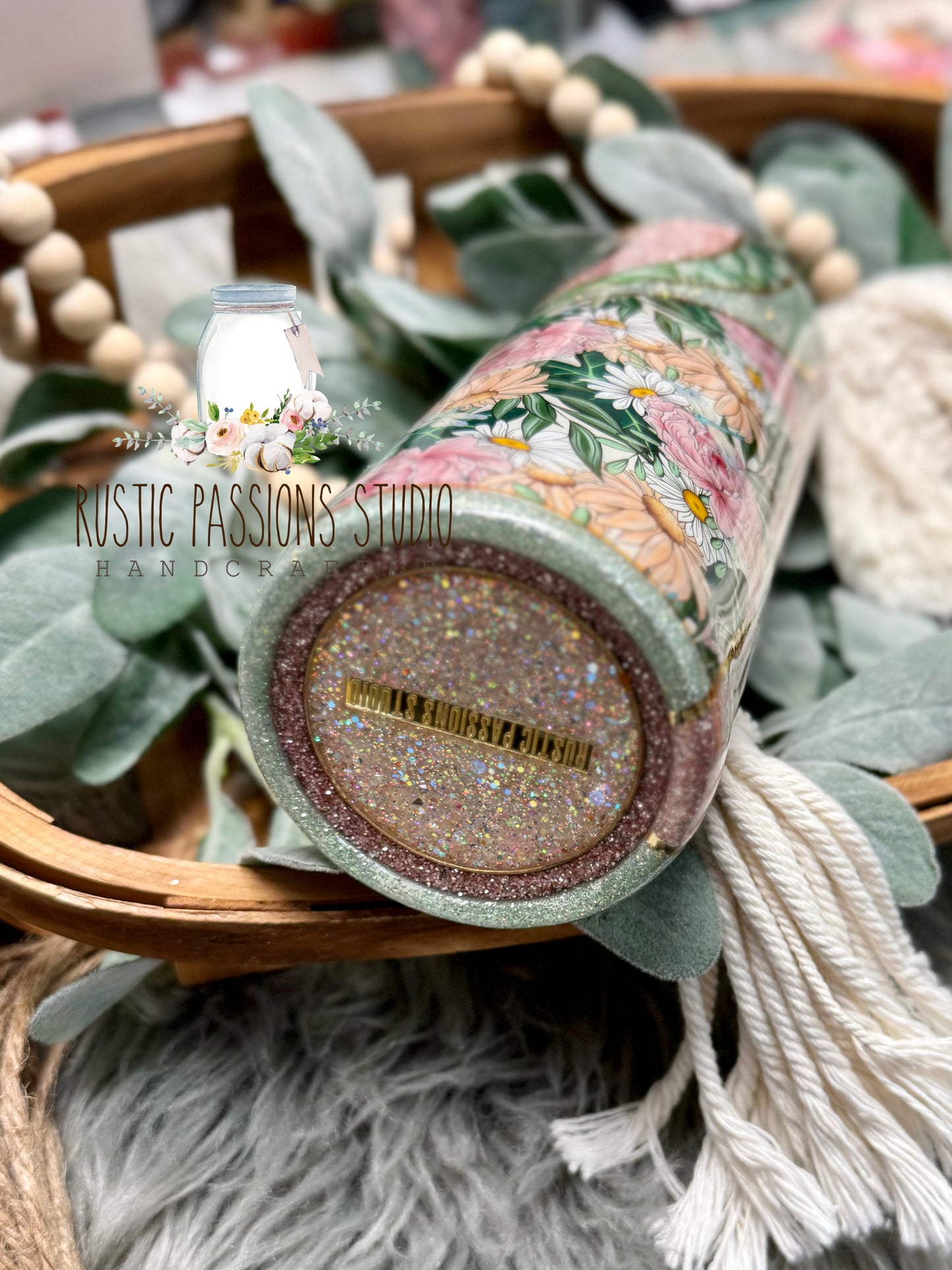 24oz floral wave tumbler Plantaholic