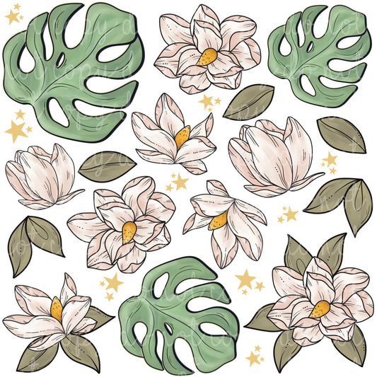 Monsteras and Magnolias Elements