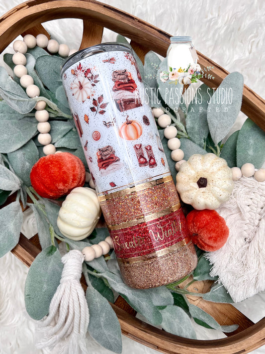 Fall sweater weather weather 20oz tumbler