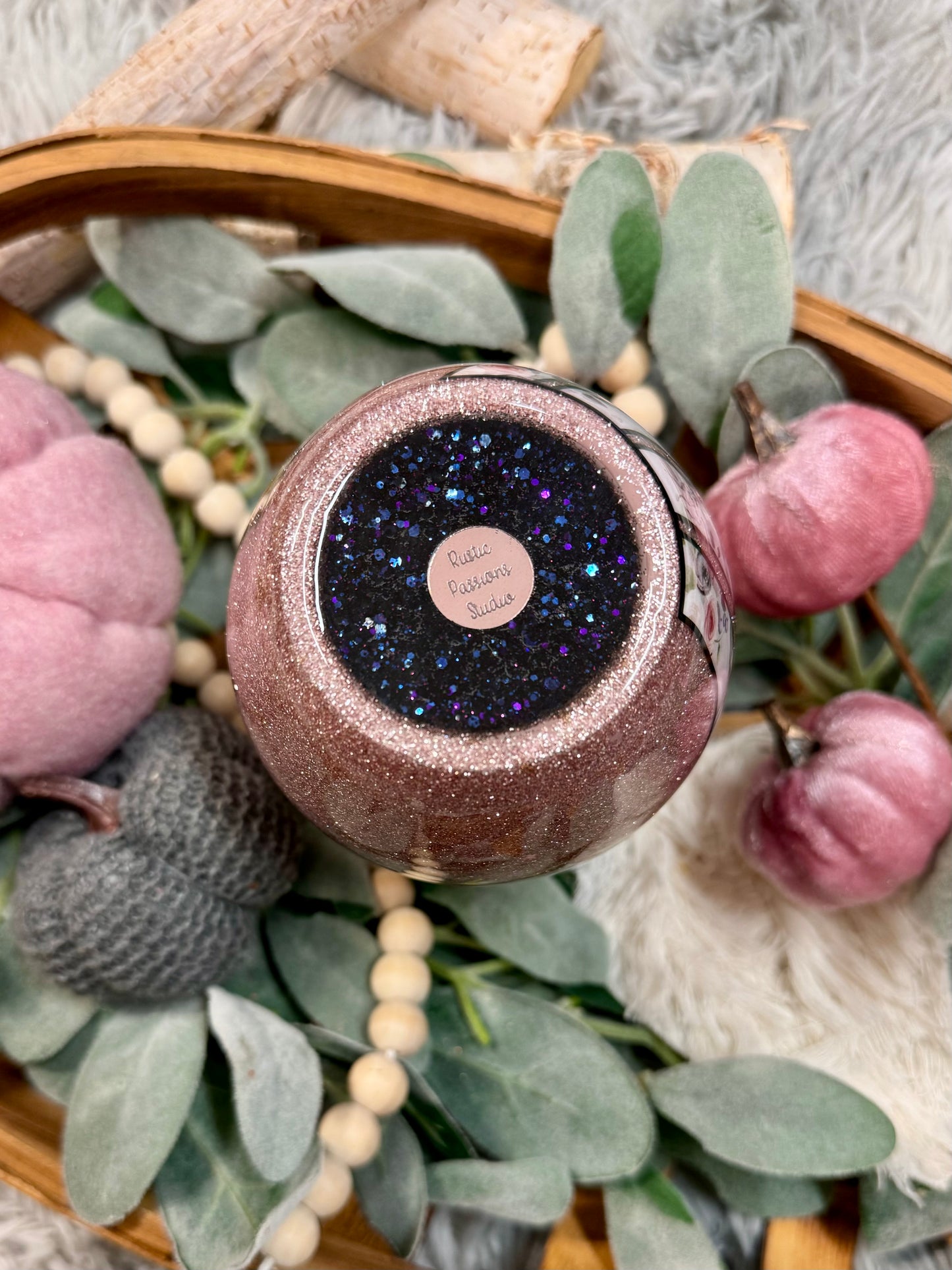 16 oz wine fall tumbler cat