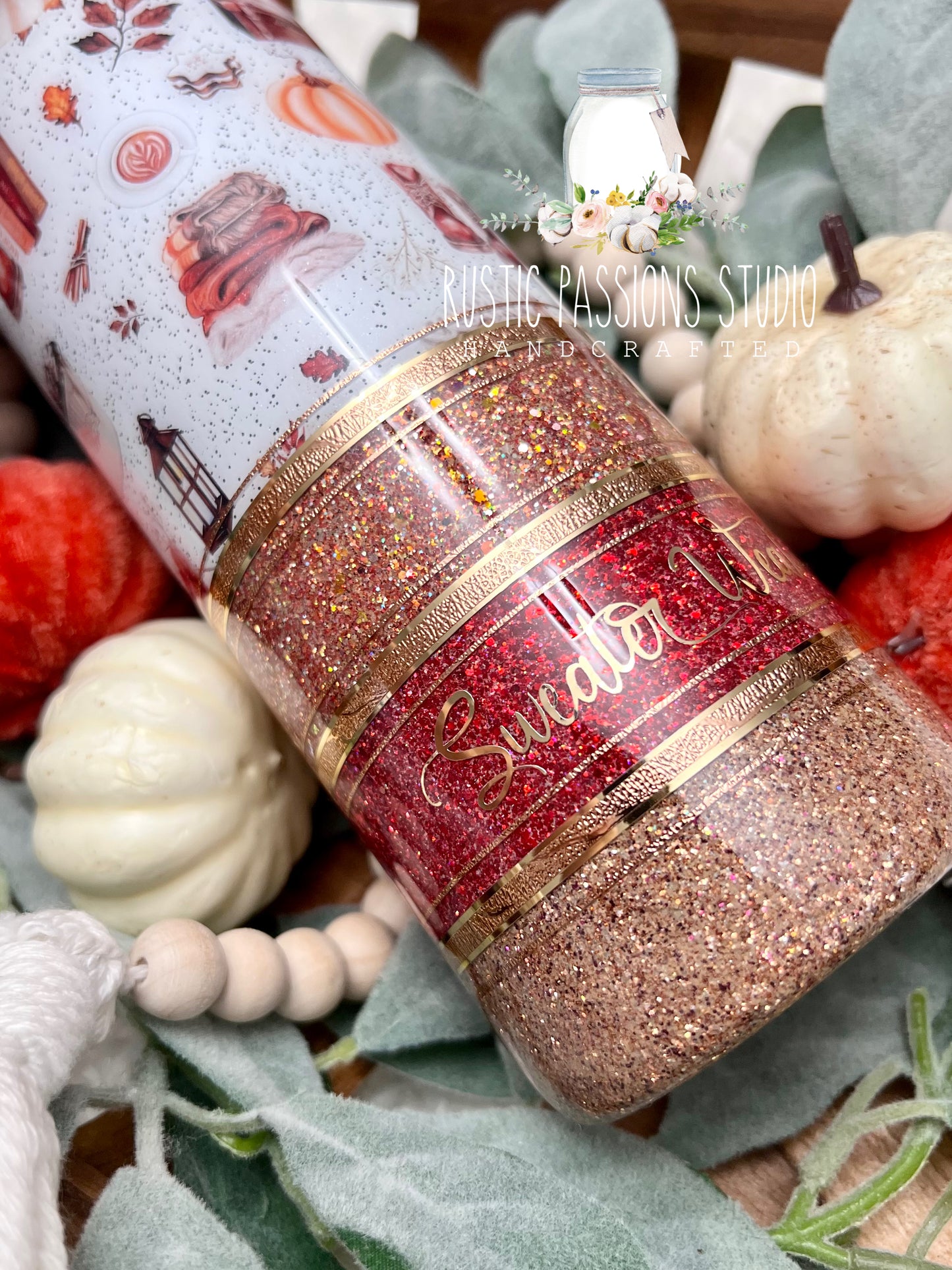 Fall sweater weather weather 20oz tumbler