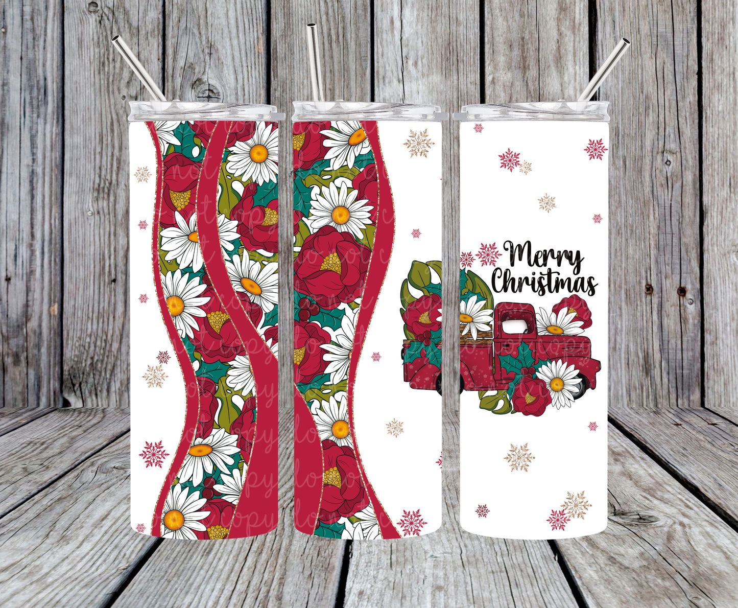 Holiday Floral 20oz Wrap