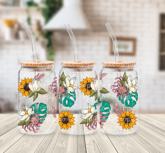 Tropical Glass Can Wrap