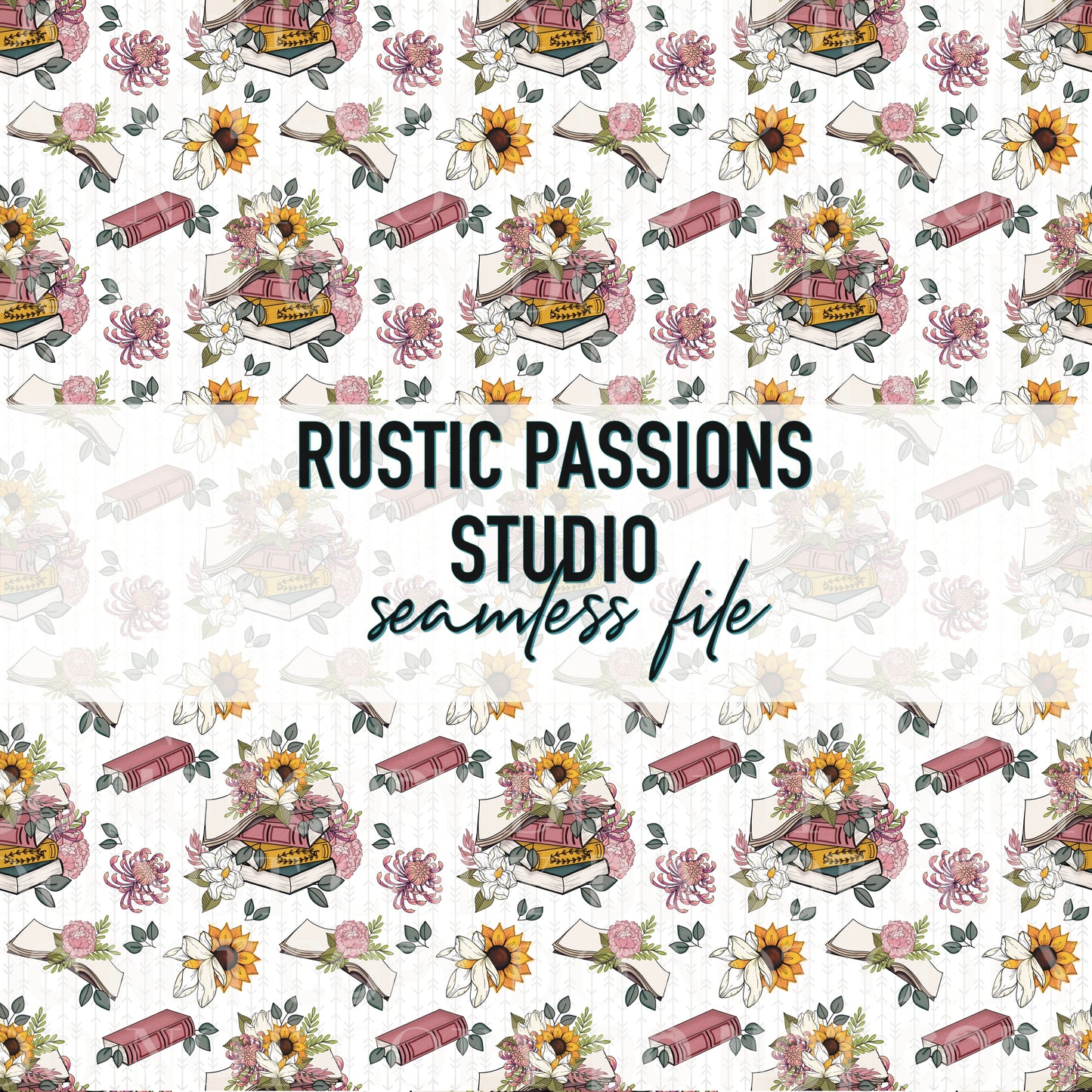 Floral Book Seamless