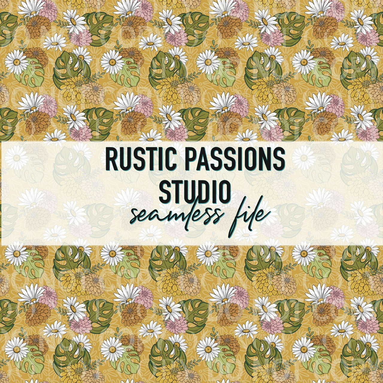 Yellow Retro Florals 2 Dreamer