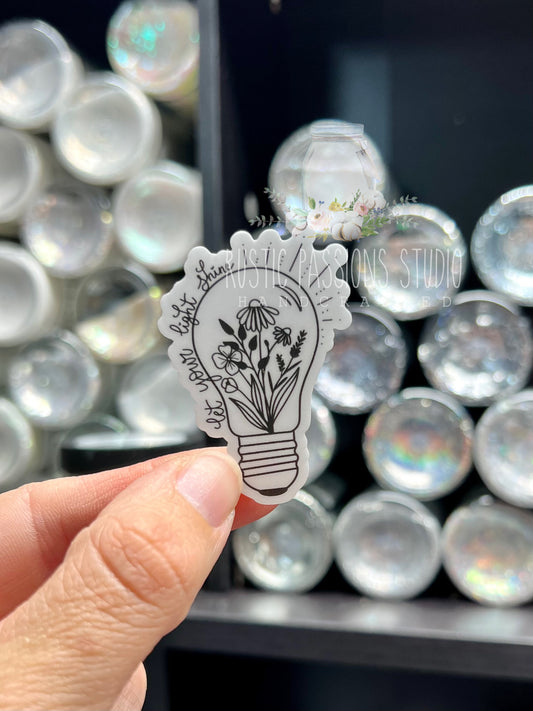 Let Your Light Shine 2" Sticker