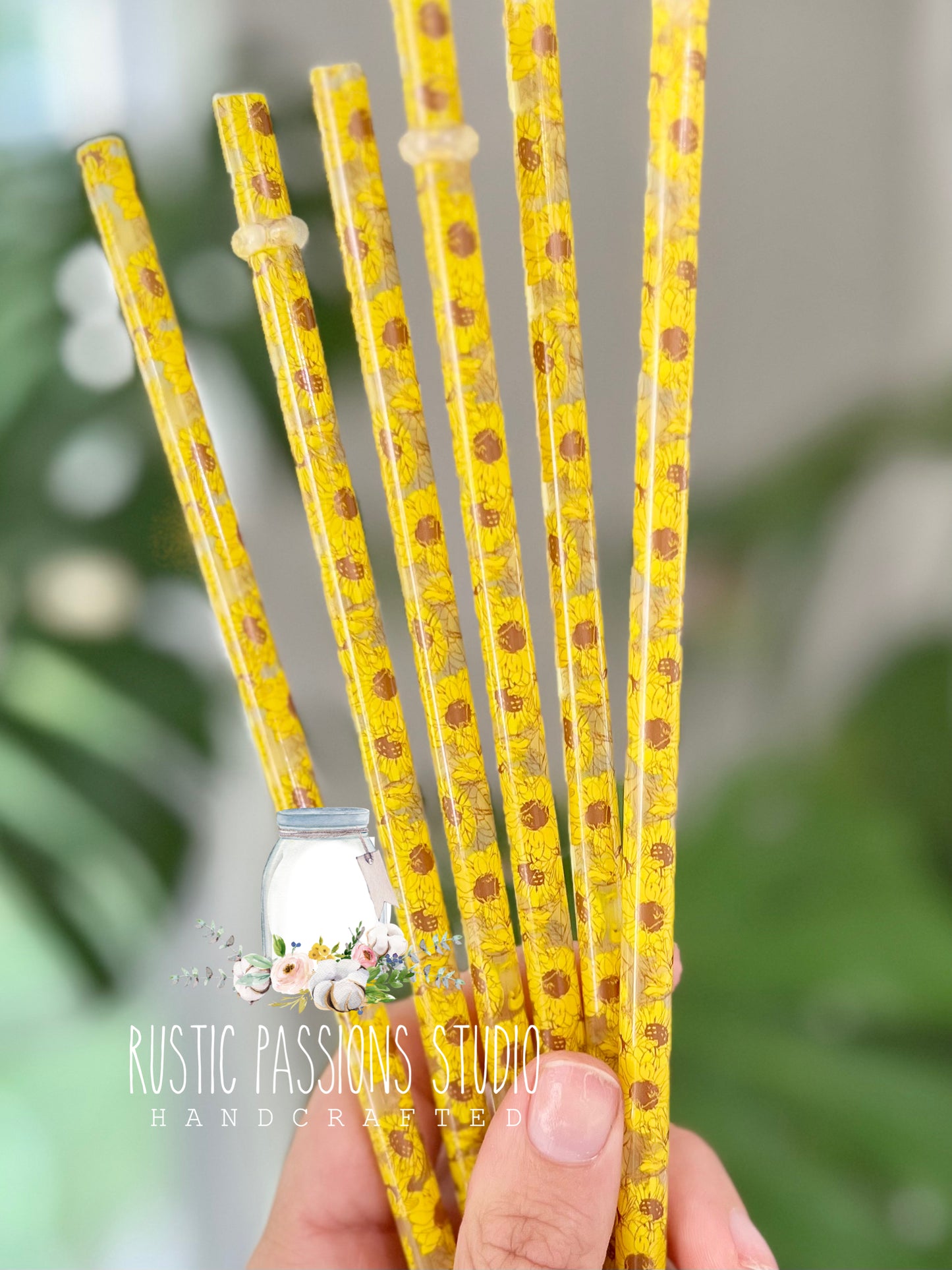 11” Sunflowers Straw