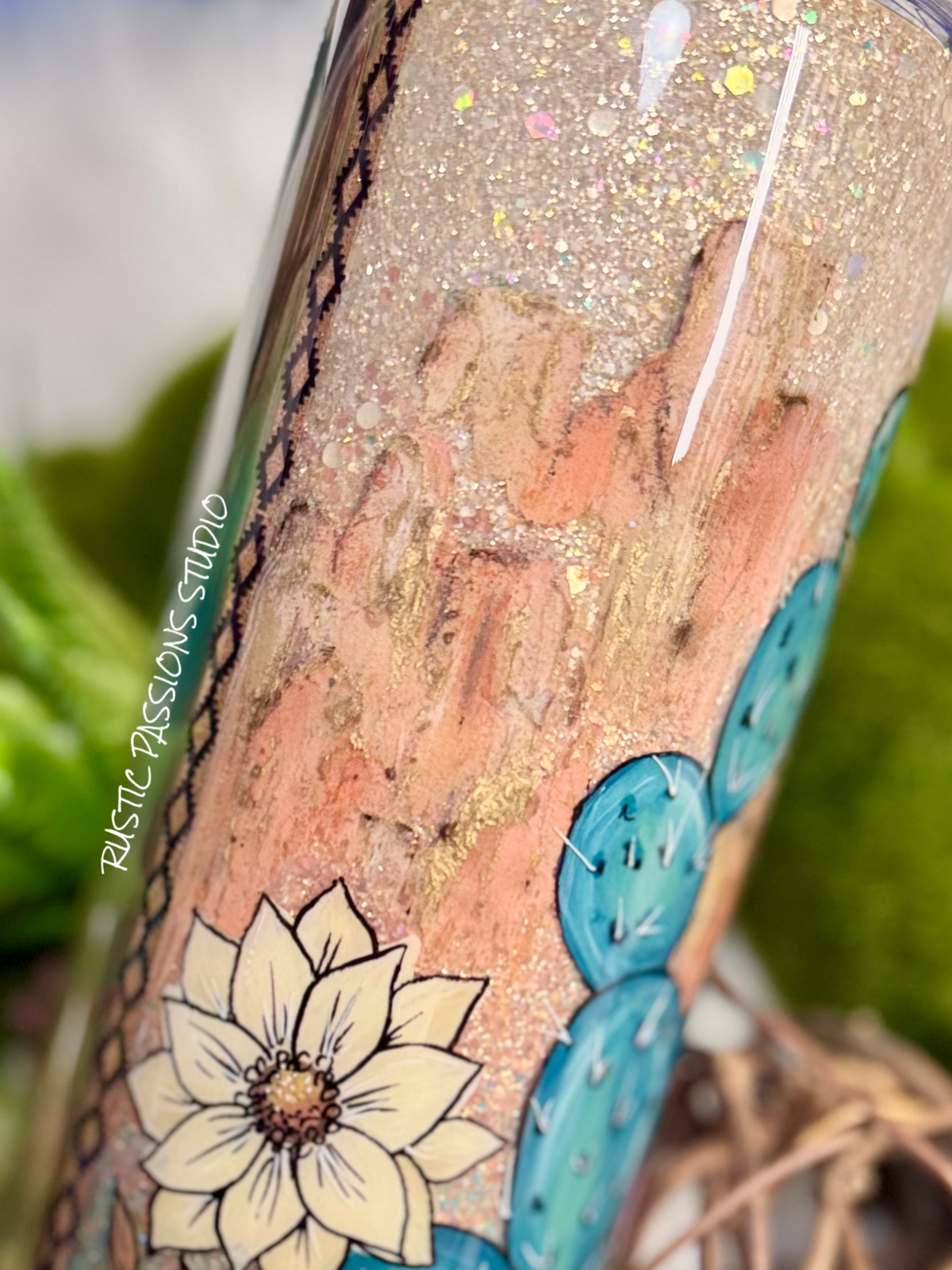 30 oz skinny  Hand Painted Western, Do no Harm, Tumbler