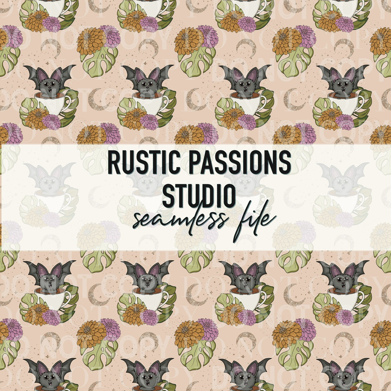 intricate prints showcase at bat print studio social... Teacup Bats Seamless – rusticpassionsstudio