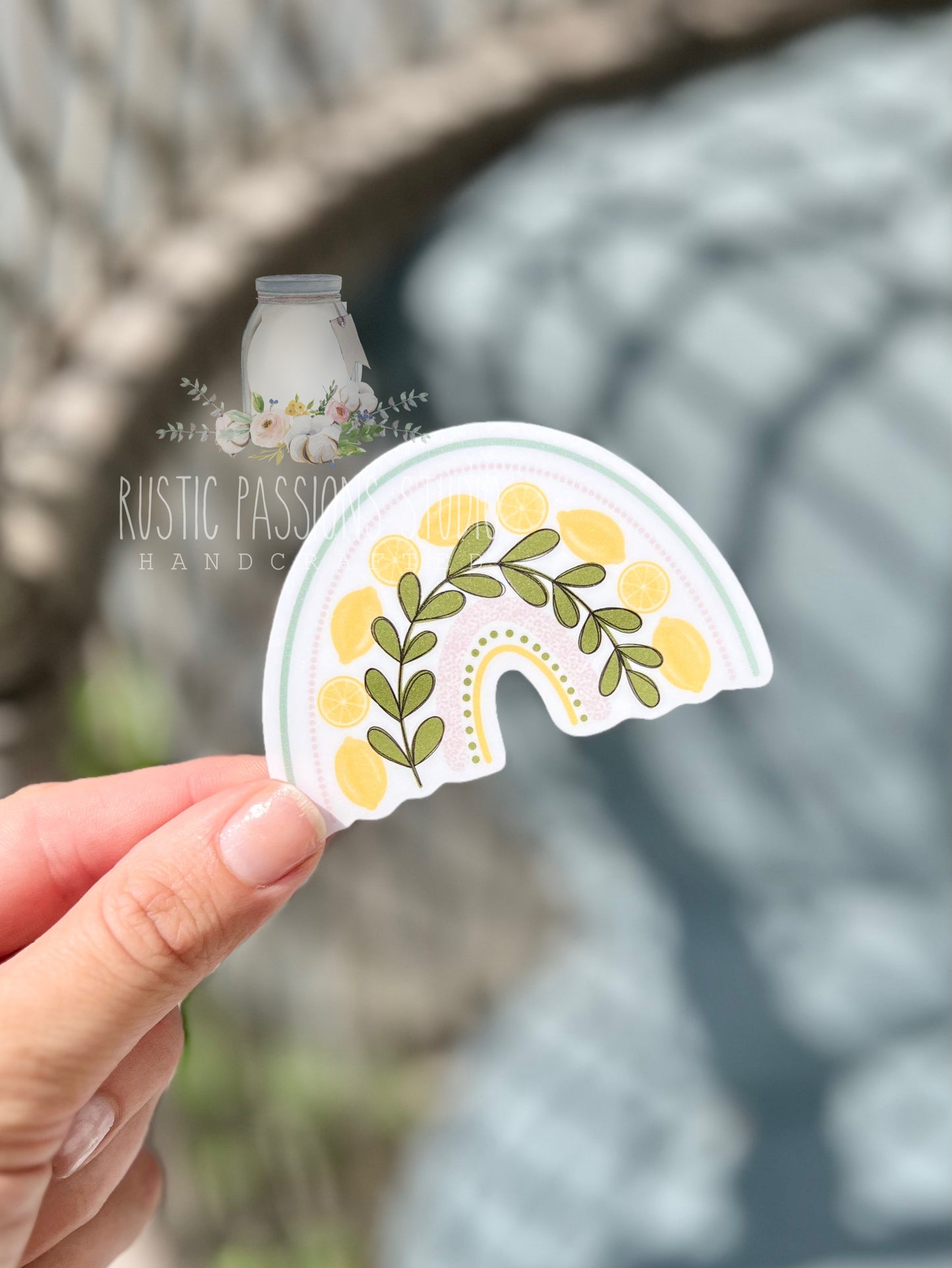 Lemon Rainbow Sticker